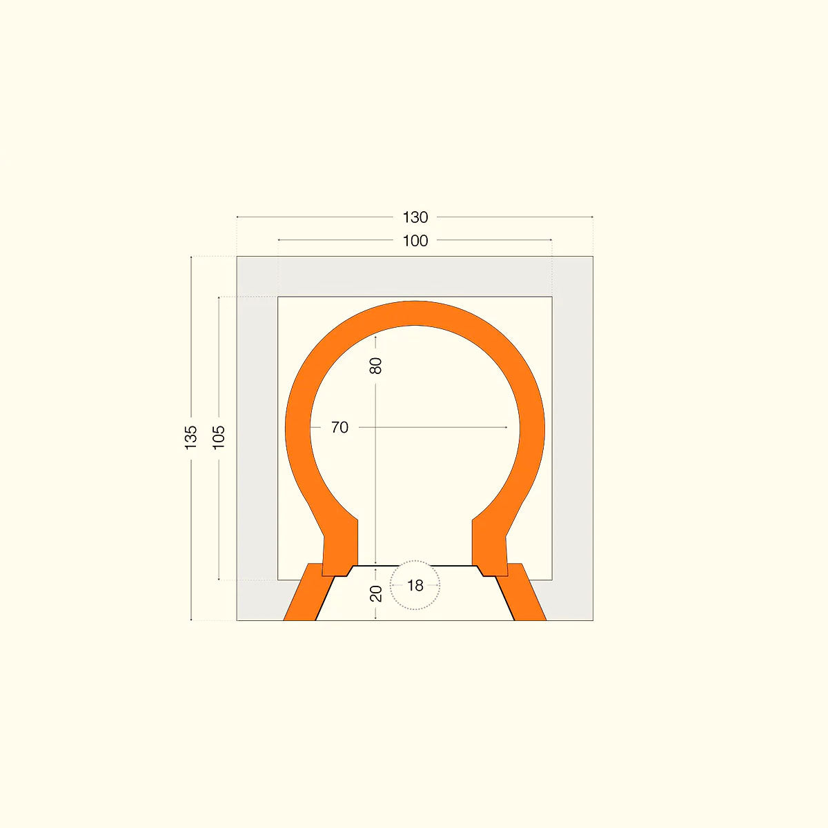 Di Fiore Forni - Disegno Tecnico Pizza Domestico da Giardino Prefabbricato 6Q